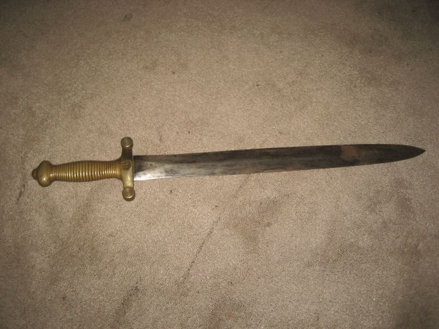 French Model 1831 Artillery Sword (Civil War) Paris N  