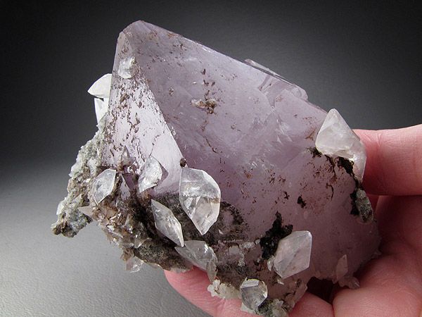 Amethyst and Calcite, Hubei Province, China  