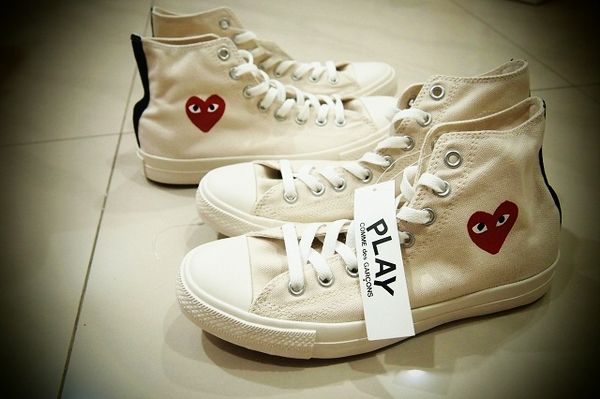 Comme des Garcons Cdg Play Converse All Star Shoes Sneakers High Top 
