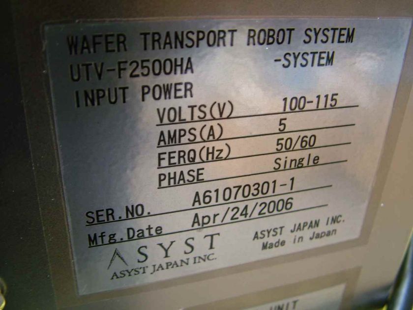 Asyst UTV F2500HA Robot Controller CS 7100 new  