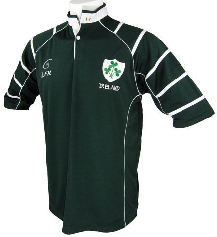 Ireland Breathable Irish Rugby Shirt Dark Green. Live For Rugby 