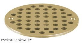 Strainer Floor Drain Top, Brass, 4 5/8 Round NEW 11483  