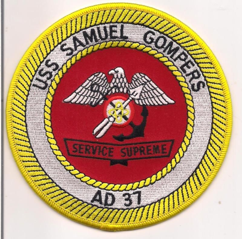 US Navy AD 37 USS Samuel Gompers Military Patch  