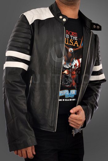 Fight Club Project Mayhem Brad Pitt Leather Jacket  
