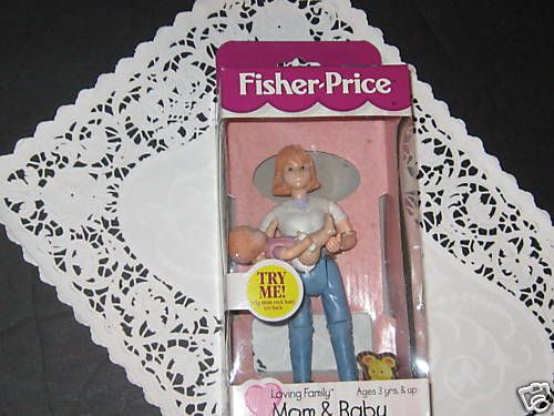 NEW Fisher Price Loving Family doll house Mom figure can hold her Baby 