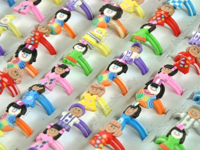 27sytles 20pcs wholesale jewelry lots mixed colors polymer children 