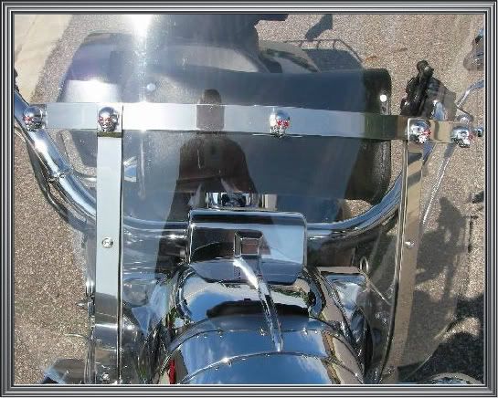 Chrome Gem Skull Motorcycle Windshield Custom Bolt Kit for Harley 