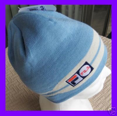 Fila Skull Cap Beanie Light Blue NWT $18 One Size  